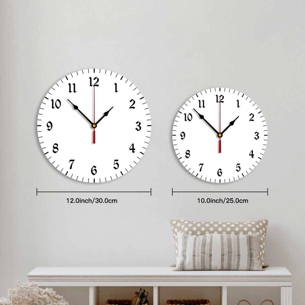 Couple Photo Valentine's Day Gift Personalized Round Digital Wall Clock