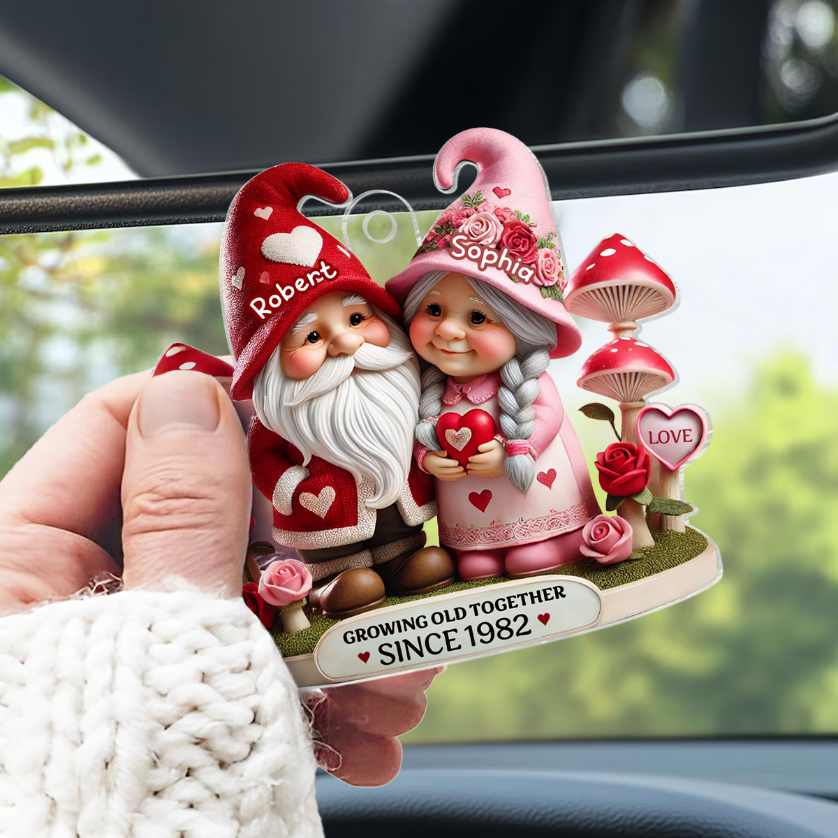 Gnome Mushroom Old Couple Valentine's Day Gift