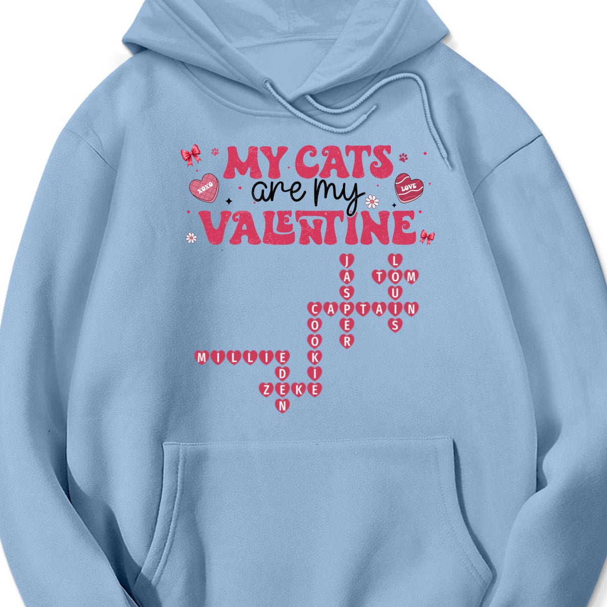 My Dogs Cats Are My Valentine Crossword Puzzle Art Valentine's Day Gift