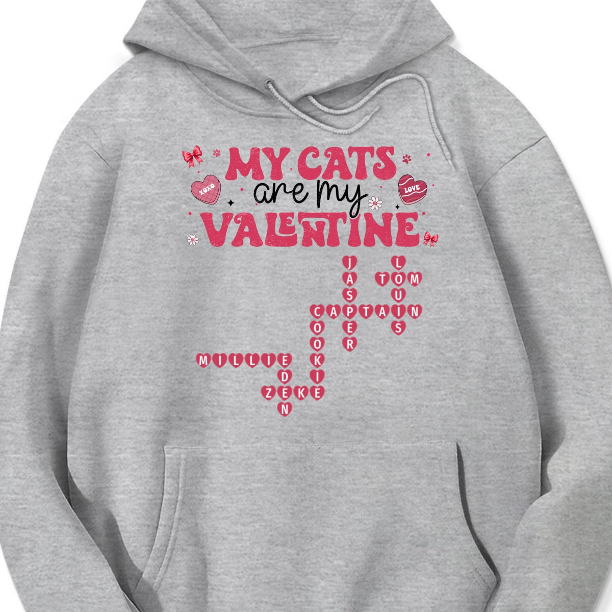 My Dogs Cats Are My Valentine Crossword Puzzle Art Valentine's Day Gift