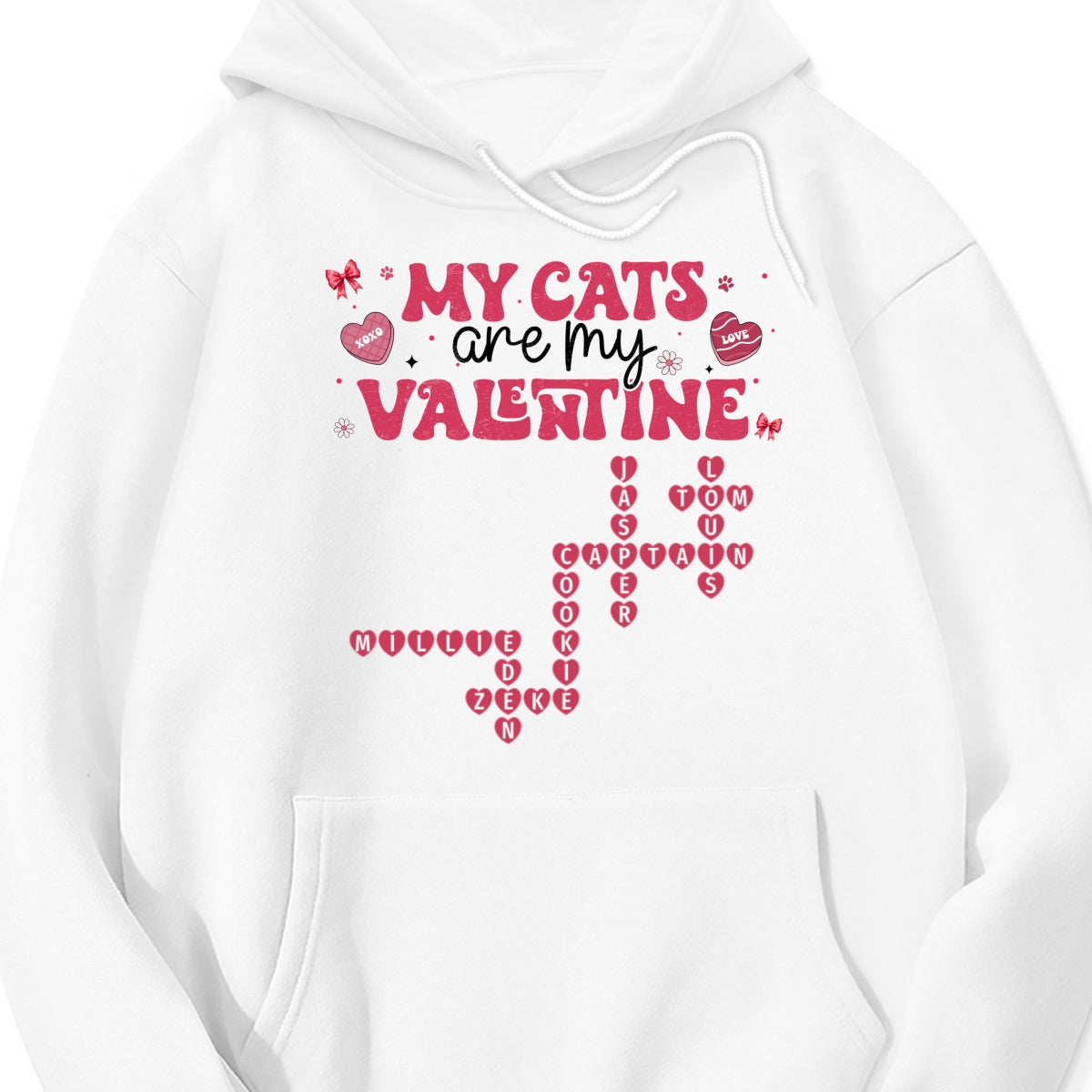 My Dogs Cats Are My Valentine Crossword Puzzle Art Valentine's Day Gift