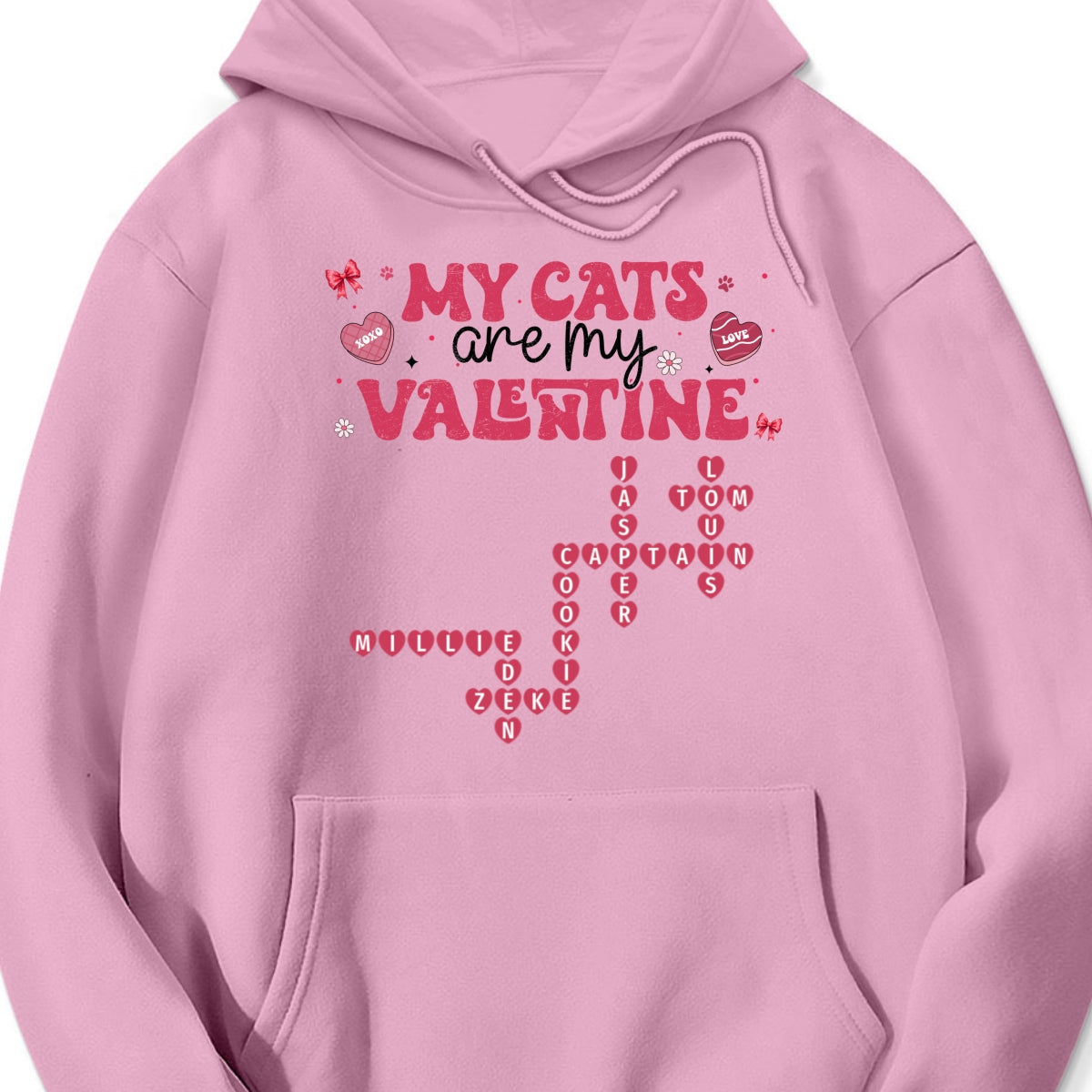 My Dogs Cats Are My Valentine Crossword Puzzle Art Valentine's Day Gift