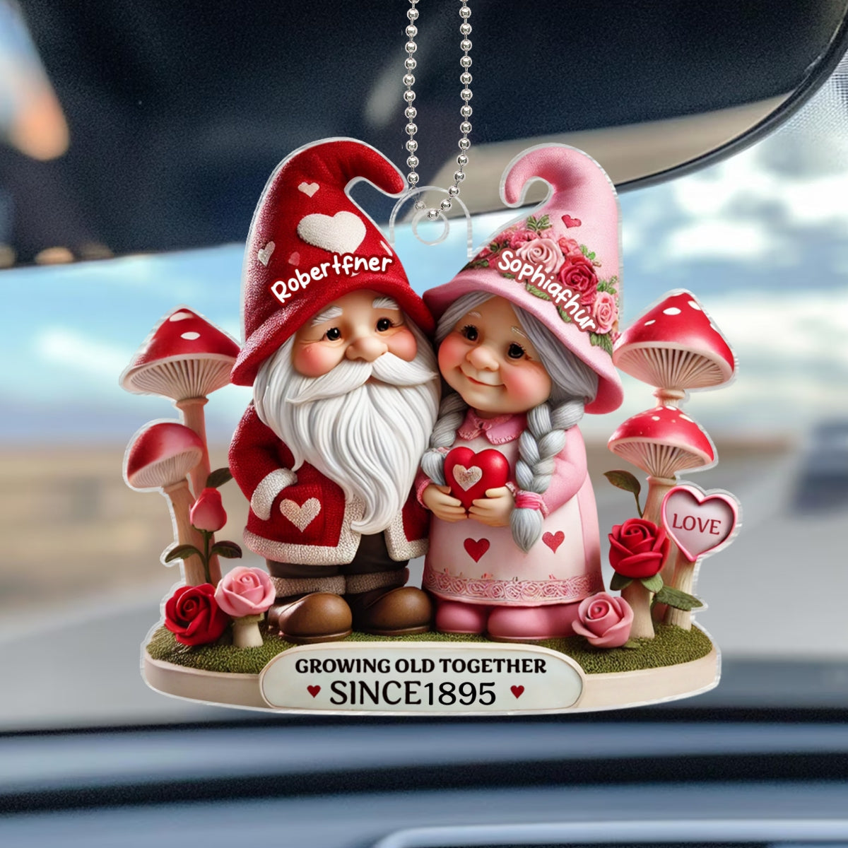 Gnome Mushroom Old Couple Valentine's Day Gift