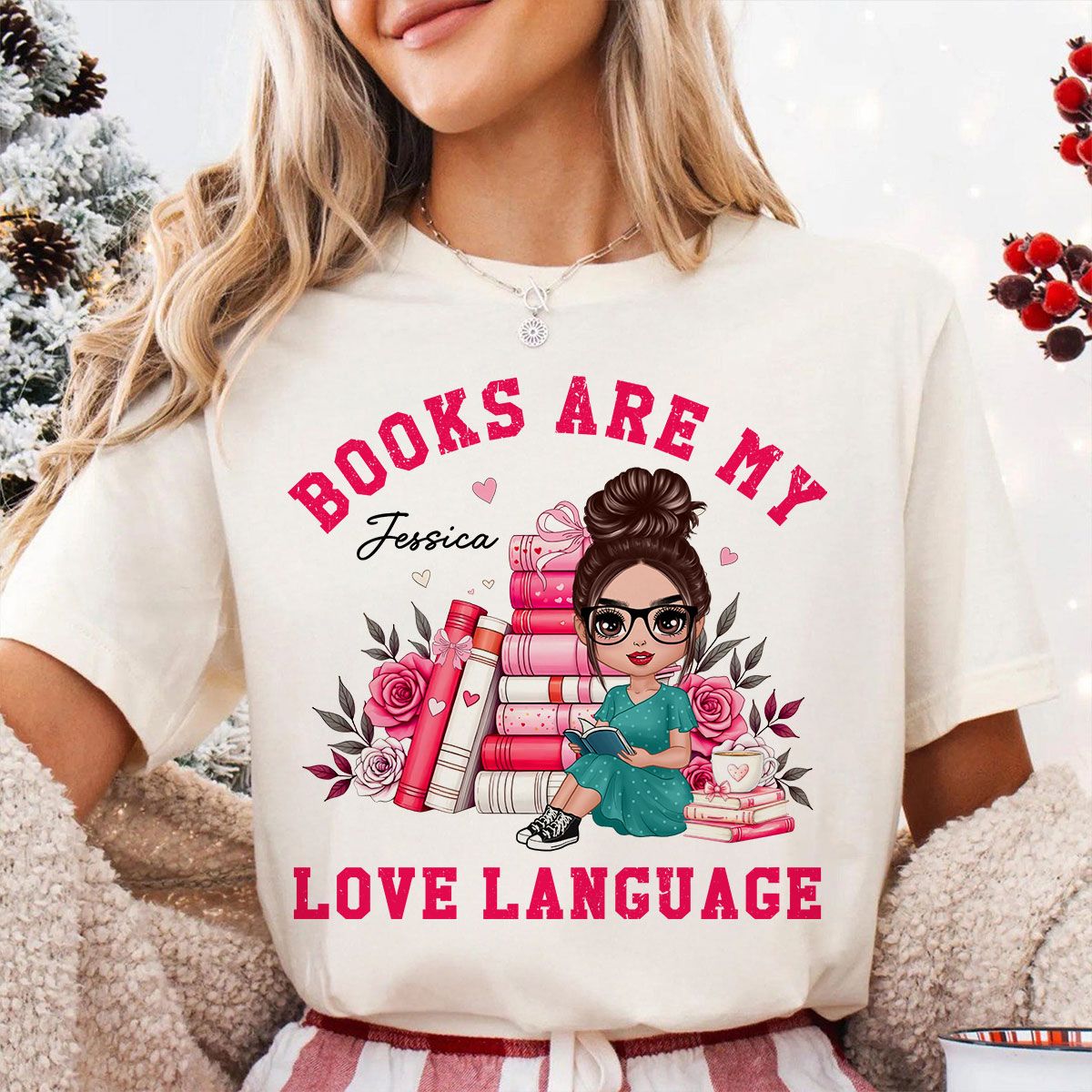 Books Are My Love Language Valentine's Day Gift For Book Lover