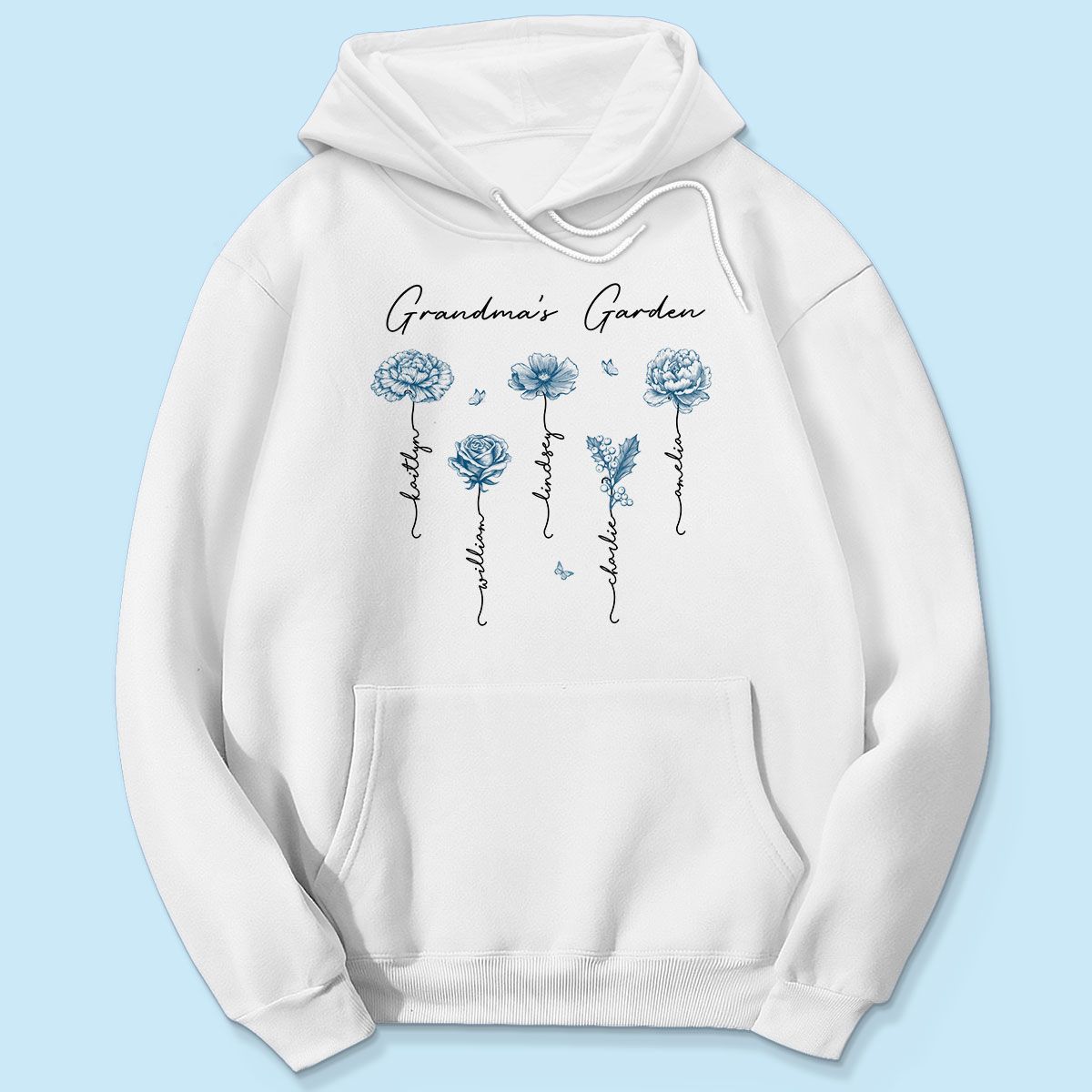 Grandma's Garden Retro Vintage Birthmonth Flowers