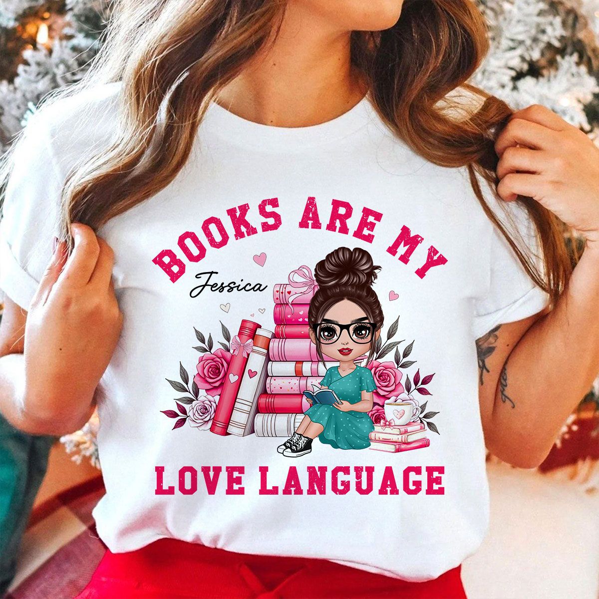 Books Are My Love Language Valentine's Day Gift For Book Lover