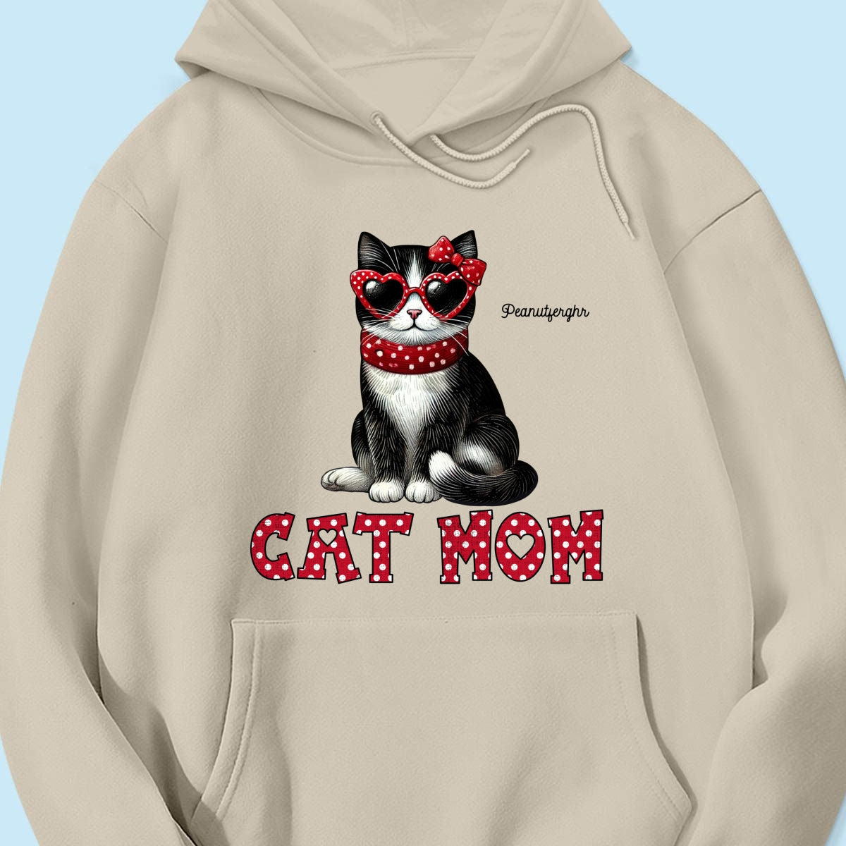 Cat Mom Valentine Pattern Personalized Shirt Gift