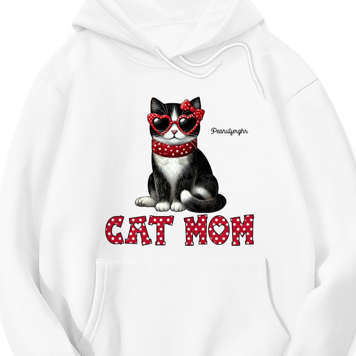 Cat Mom Valentine Pattern Personalized Shirt Gift