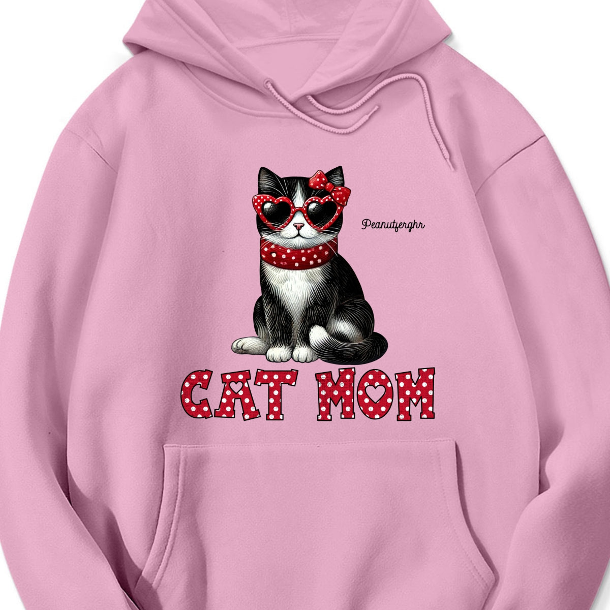 Cat Mom Valentine Pattern Personalized Shirt Gift