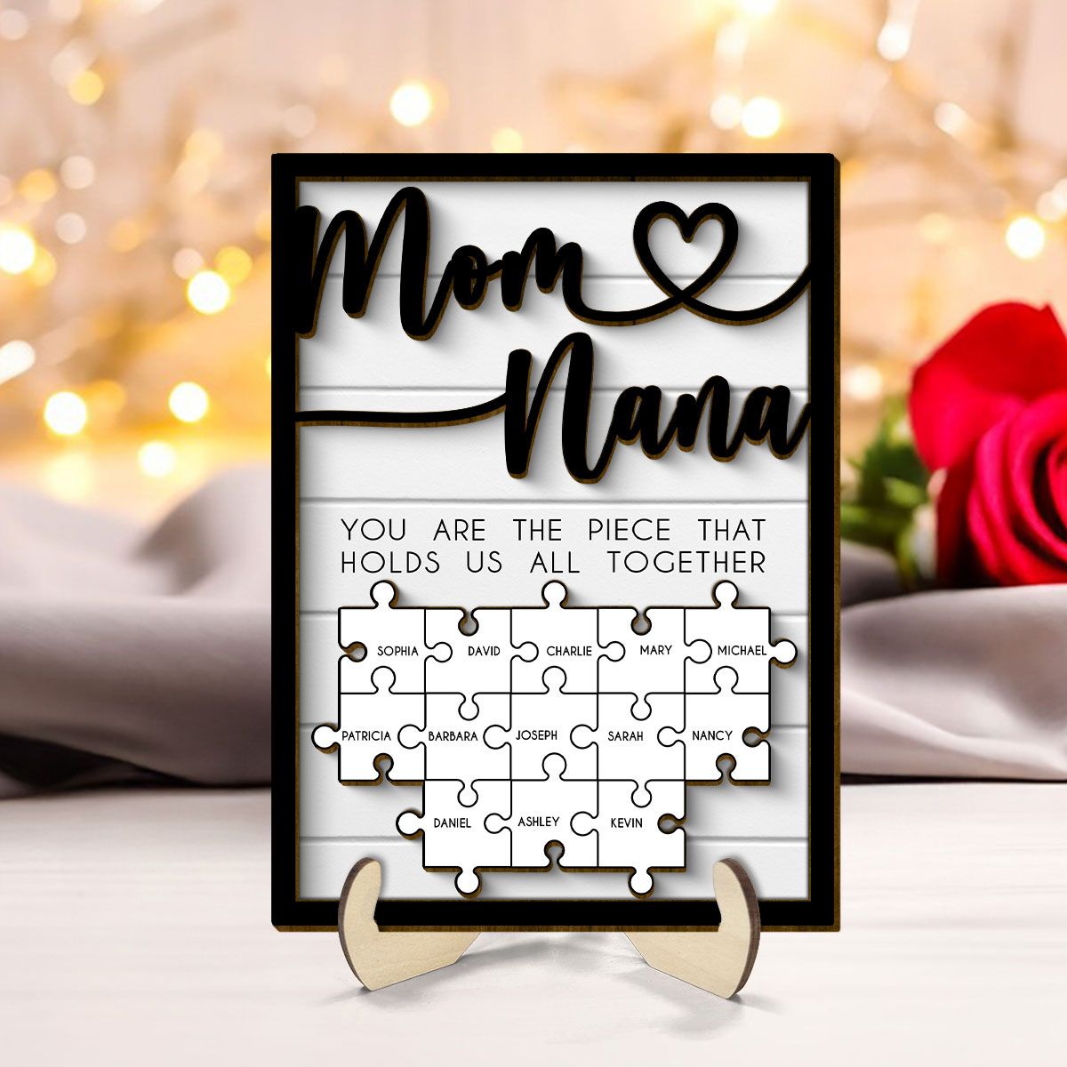 Mothers Day Puzzle Sign for Mom & Grandma