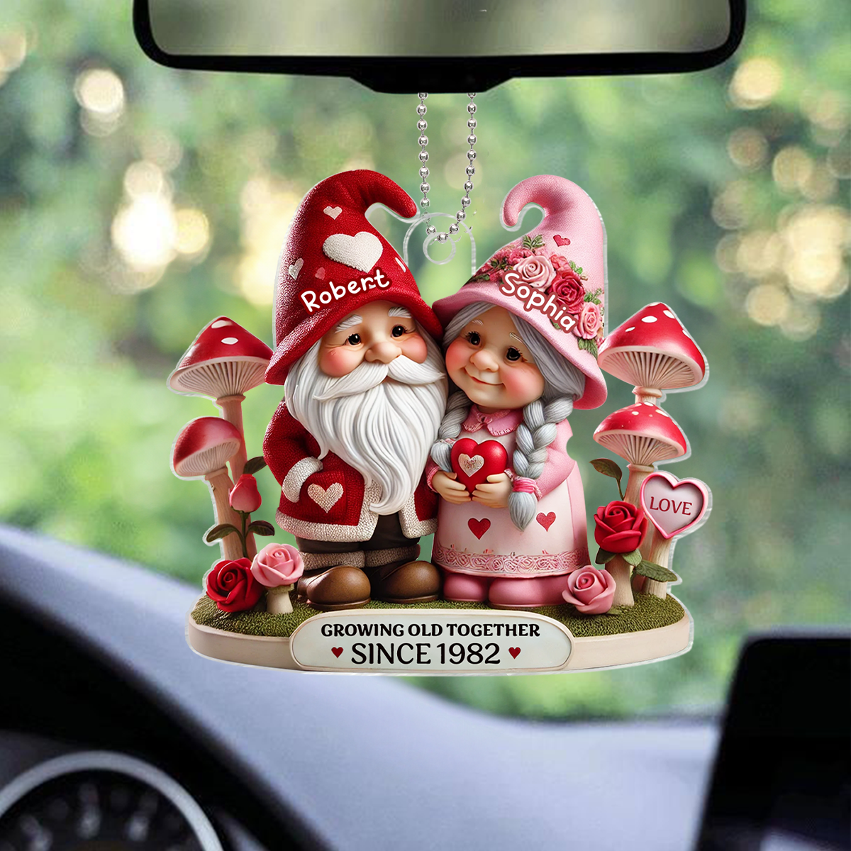 Gnome Mushroom Old Couple Valentine's Day Gift