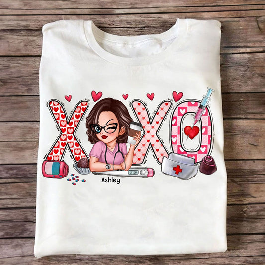 XOXO Nurse Valentines Day Shirt, Sweatshirt