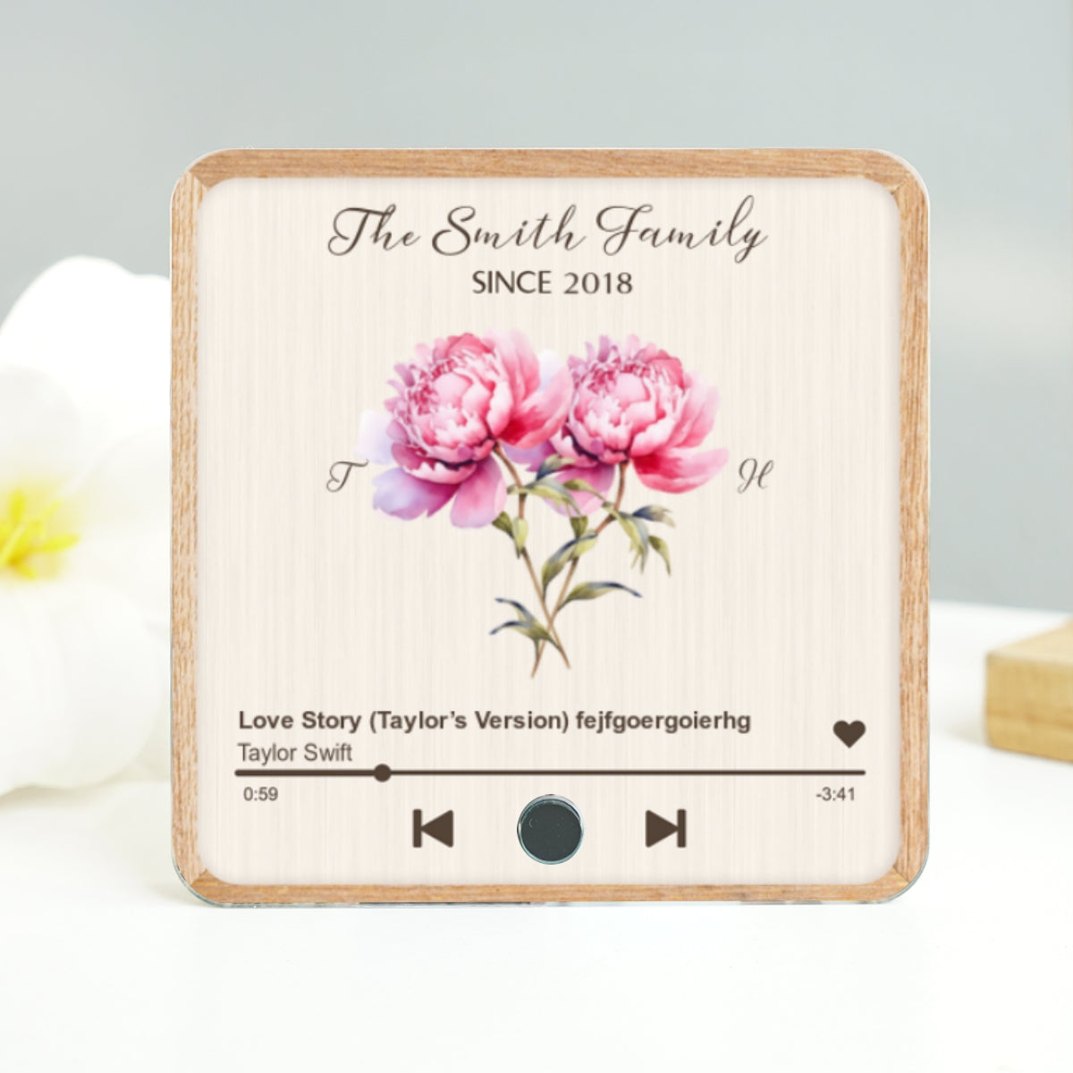 Birth Month Flower Bouquet Family Name