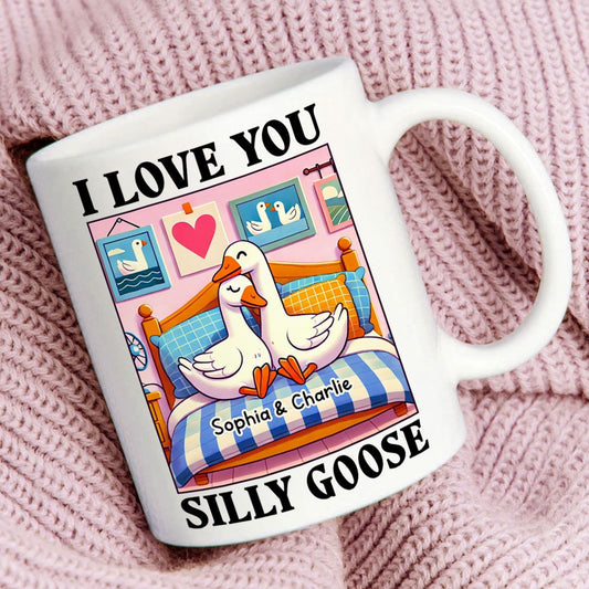 I Love You Silly Goose Cute Romantic Valentine's Day Gift Mug