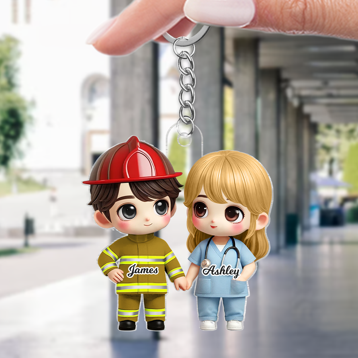 Cute Cartoon Couple Gift by Occupation Gift For Her Gift For Him