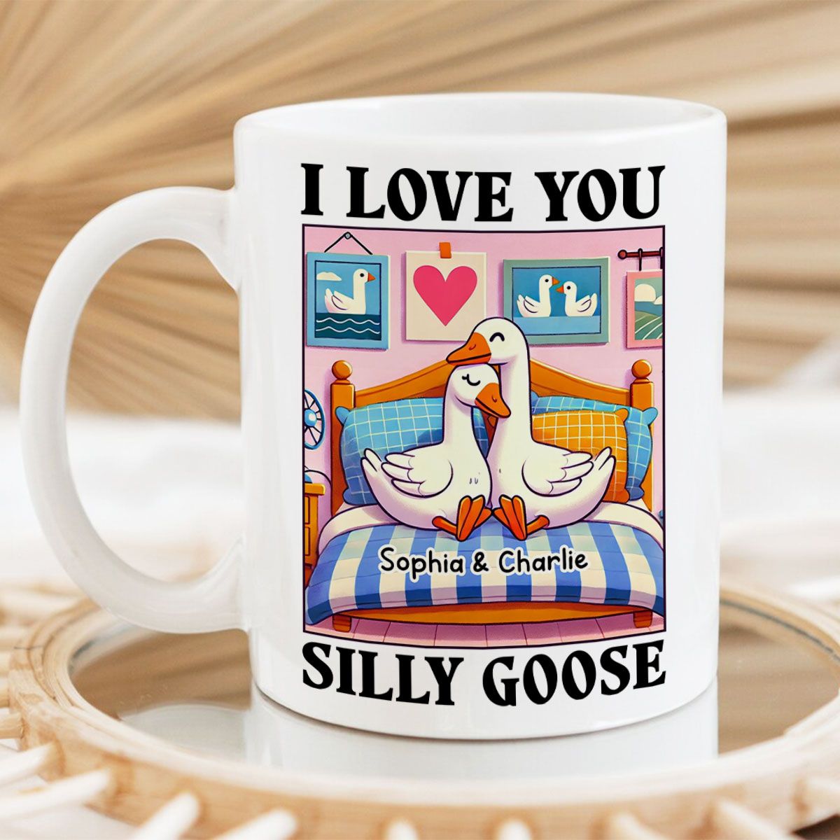 I Love You Silly Goose Cute Romantic Valentine's Day Gift Mug