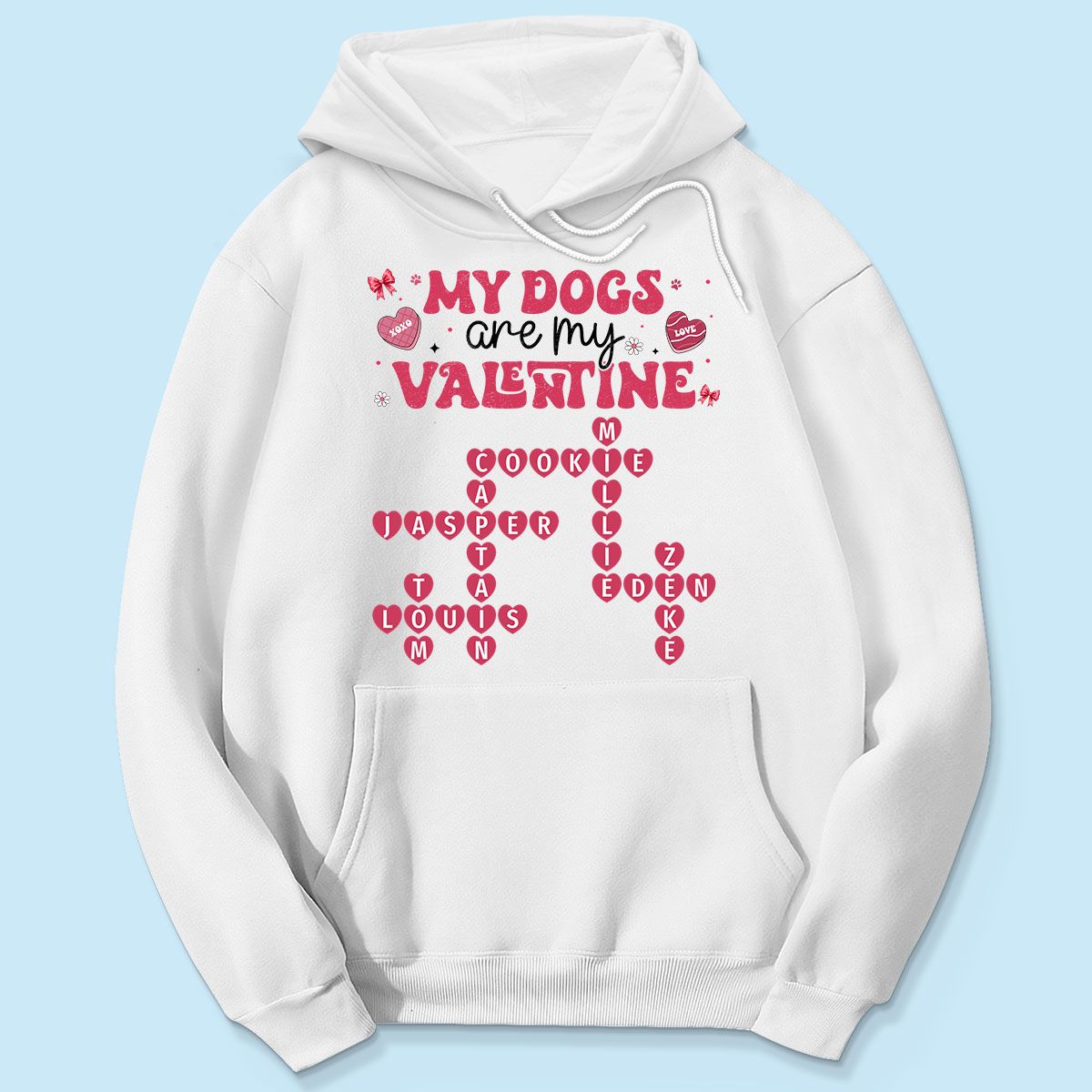 My Dogs Cats Are My Valentine Crossword Puzzle Art Valentine's Day Gift