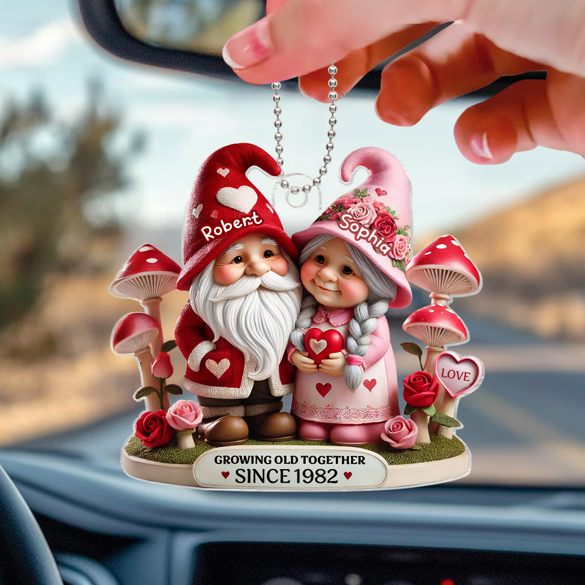 Gnome Mushroom Old Couple Valentine's Day Gift