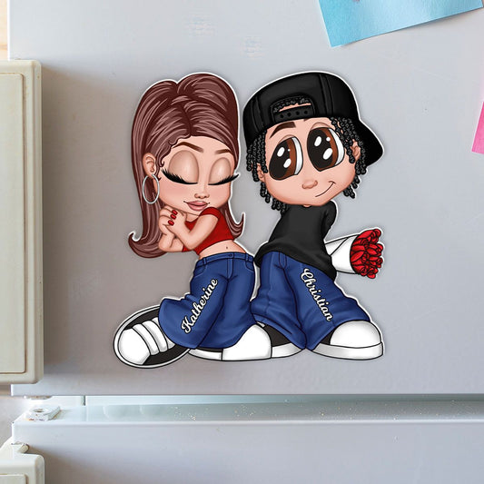 Y2K Style Couple Personalized Acrylic Fridge Magnet