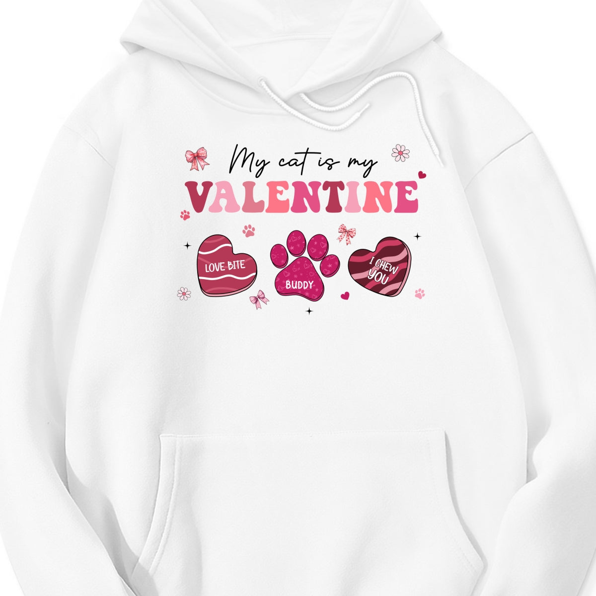 My Dogs Cats Are My Valentine Coquette Paw