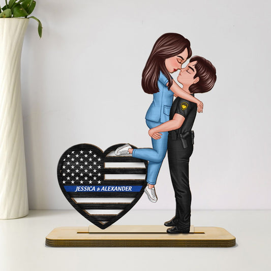 Hero Couple Hugging Kissing Keepsake gift