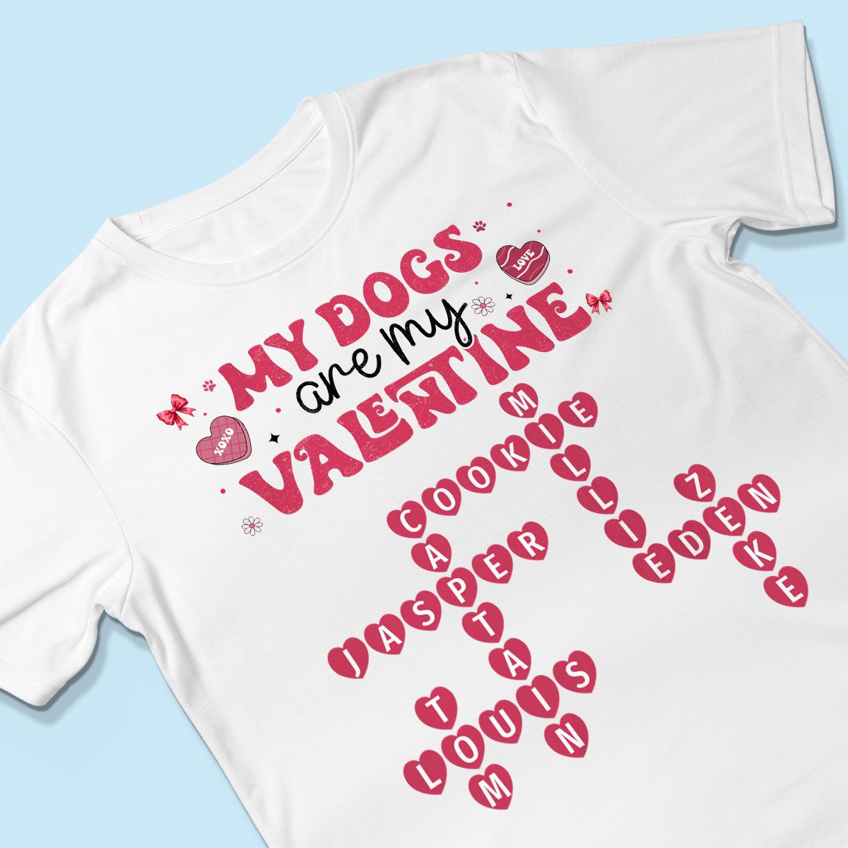 My Dogs Cats Are My Valentine Crossword Puzzle Art Valentine's Day Gift